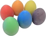 Bright Ideas PK06 7cm Egg Shaped Chalks Assorted 6 Colours BI7981 view 4