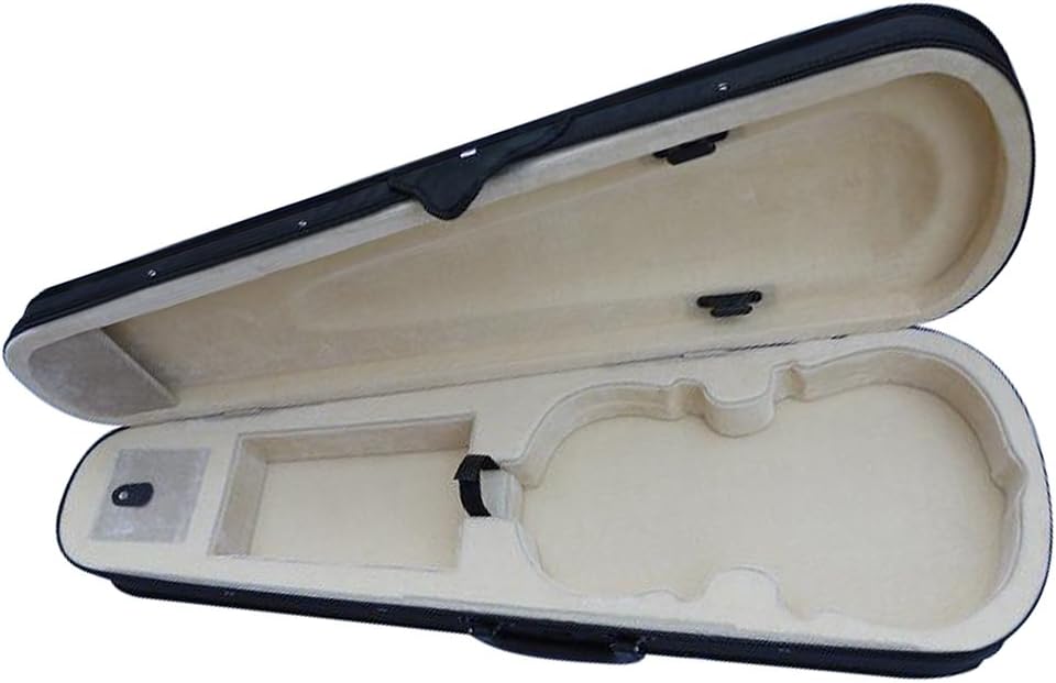 Esound Black Full Size 4/4 Lightweight Triangle Shape Violin Hard Case