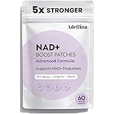 Adellina NAD+ Patches for Women 60 Count: Advanced Formula with NMNH Nicotinamide Coq10-2 Months Pack