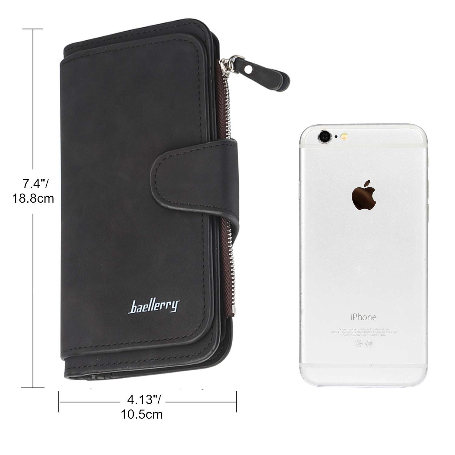 Wallet for Women RFID Blocking Clutch Purse Long Ladies Credit Card Holder Organizer(Black) …