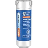 Crystala Filters XWFE (Built-in CHIP) Refrigerator Water Filter 1-Pack | Replacement for GE XWFE, XWF Refrigerator Water Filter NSF/ANSI 42 Certification
