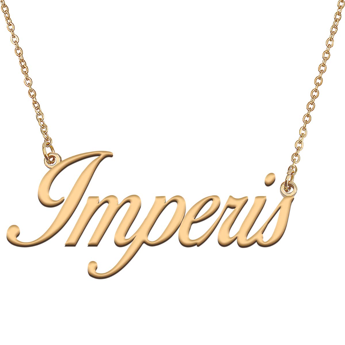 HUAN XUN Customized Custom Simple Any Name Necklace