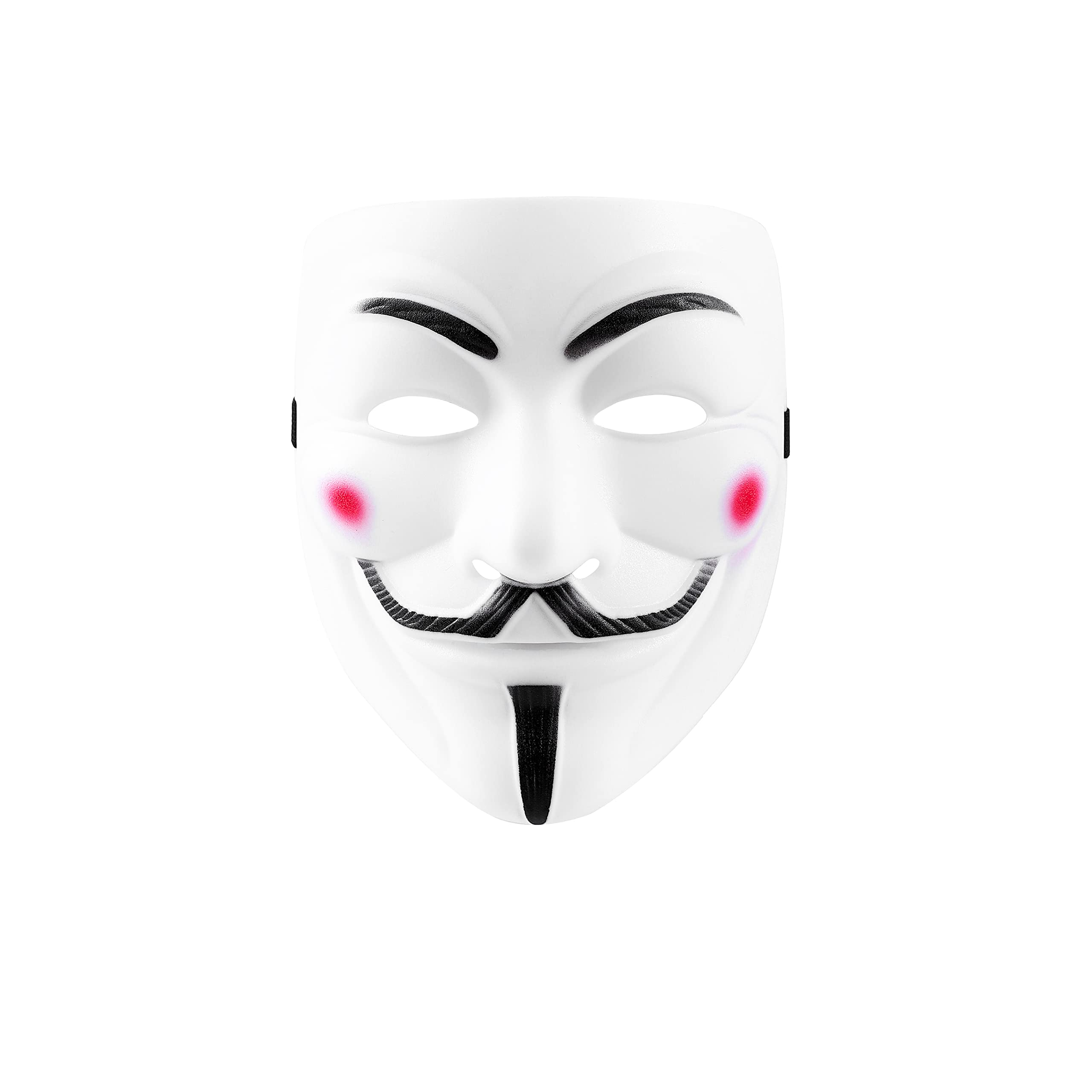 Komonee 5 x V For Vendetta White Halloween Mask Adult Costume Party Guy Fawkes Anon Fancy Dress Outfit (HM24)