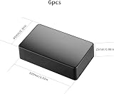 HAOCHEN 6 Pcs Plastic Project Box 100x60x25 mm ABS Enclosure Black view 2