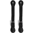 Hide & Drink, Set of 2 Single Spur Straps for Cowboy, Men and Women's Boots Equipment, Rodeo, Equestrian, Full Grain Leather, Handmade Western Accessories