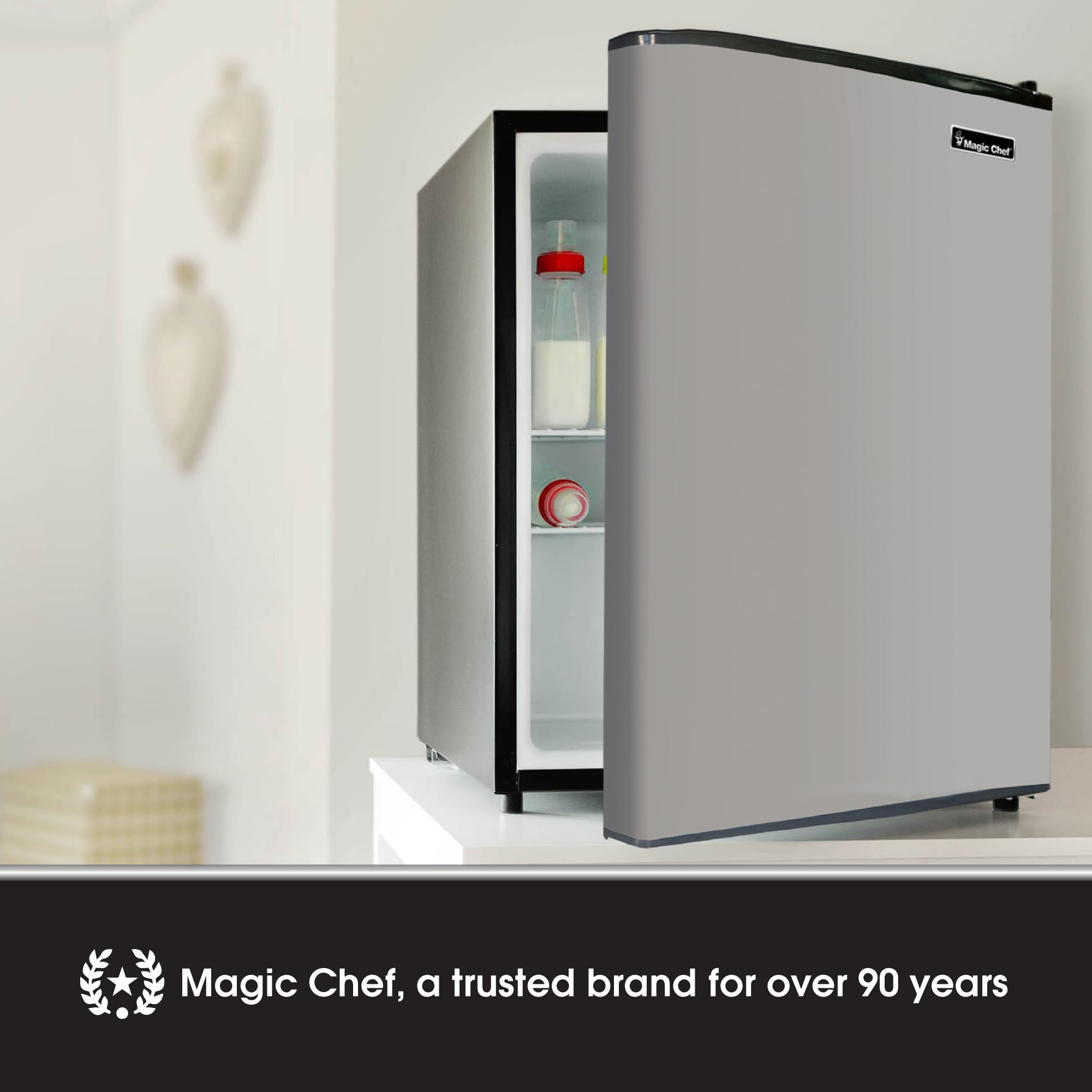 Magic Chef MCAR240SE2 Energy Star Stainless Steel Door 2.4 Cu. Ft. Mini All-Refrigerator, Silver