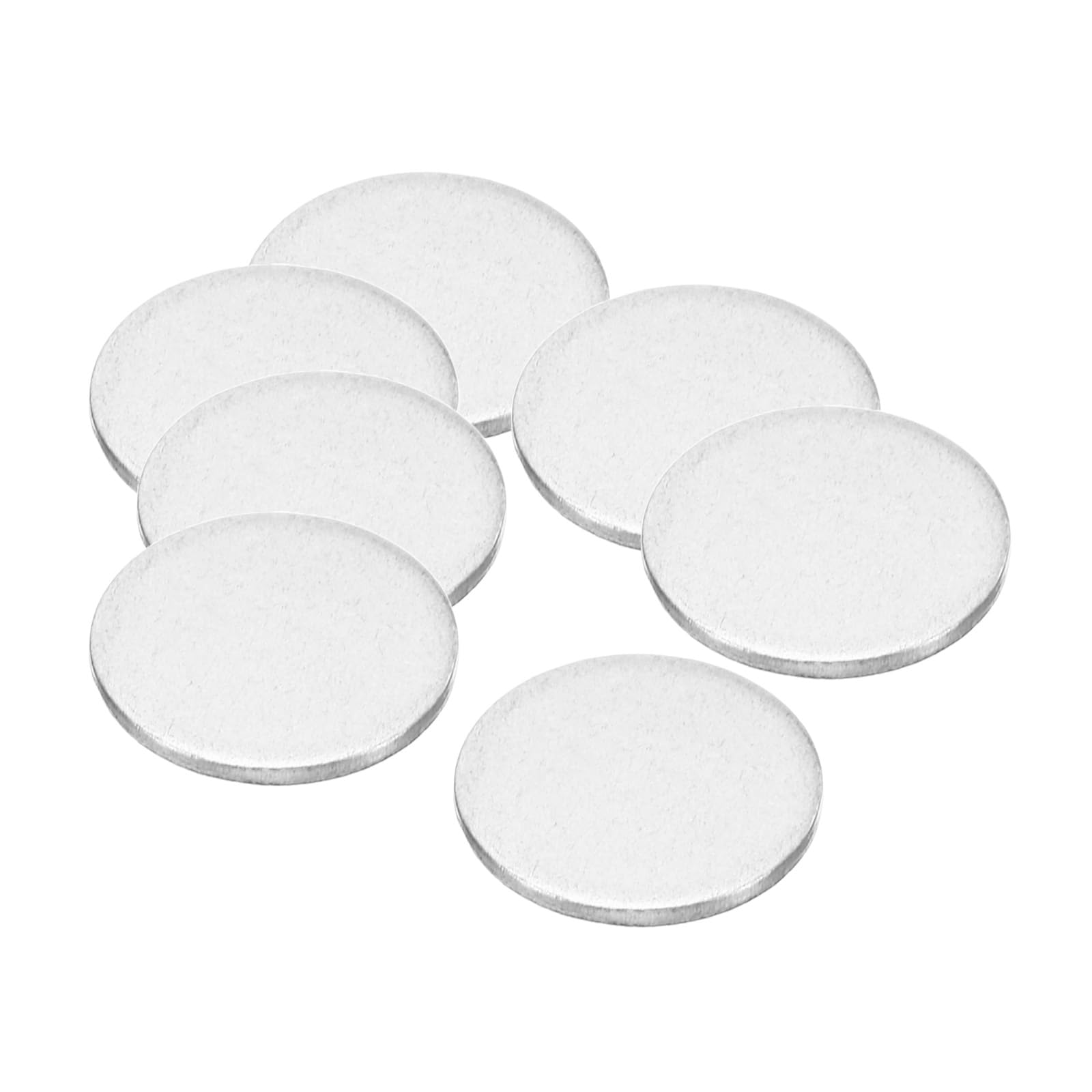 PATIKIL 16mm Steel Disc, 120Pcs Round Metal Stamping Blanks Tags Circle Metal Strike Plate DIY for Engraving Stamping Craft