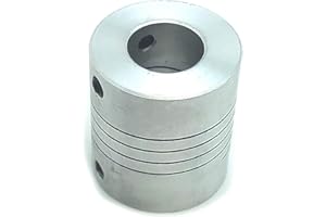 CGJIOGUJIO 10 x 12.7mm 1/2 Flexible Shaft Coupling Stepper Motor Coupler D25 L30