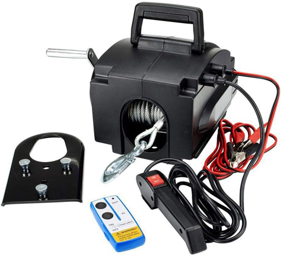 Caravan Supermarket 12v 1588KG Remote Controlled Marine Boat Trailer Recovery Winch