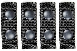 HERO'S PRIDE Belt Keeper, Standard, Black, 2-1/4 in., PK4