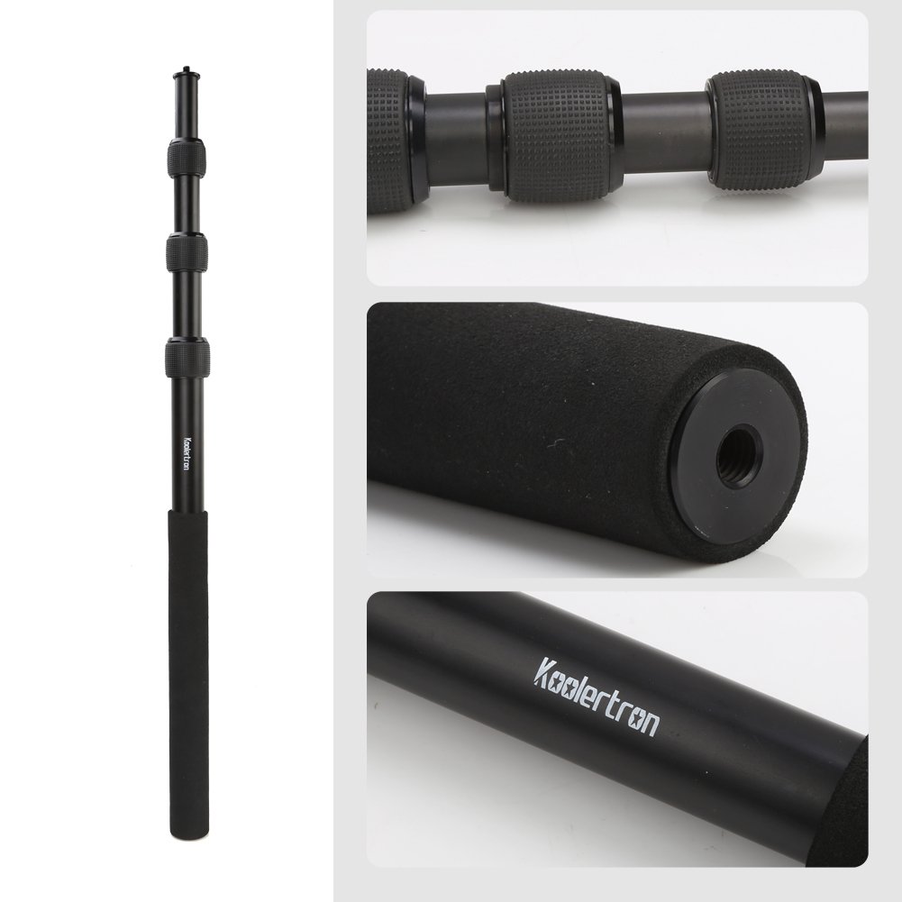 Koolertron Lightweight Boom pole with Easy Twist Locks and