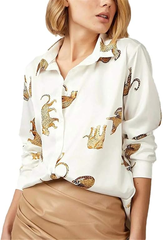leopard collar shirt