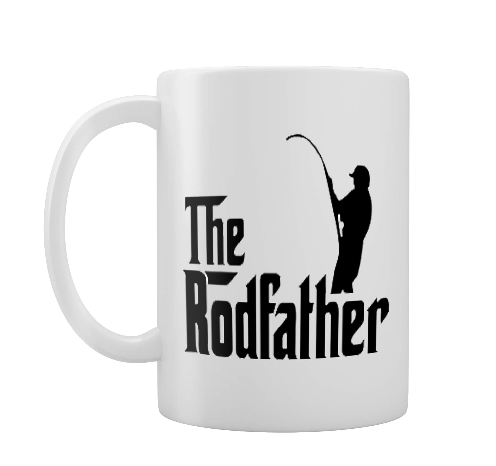 The Rodfather - Fun Novelty Angling Design on Tea/Coffee Mug/Cup - Gift Idea