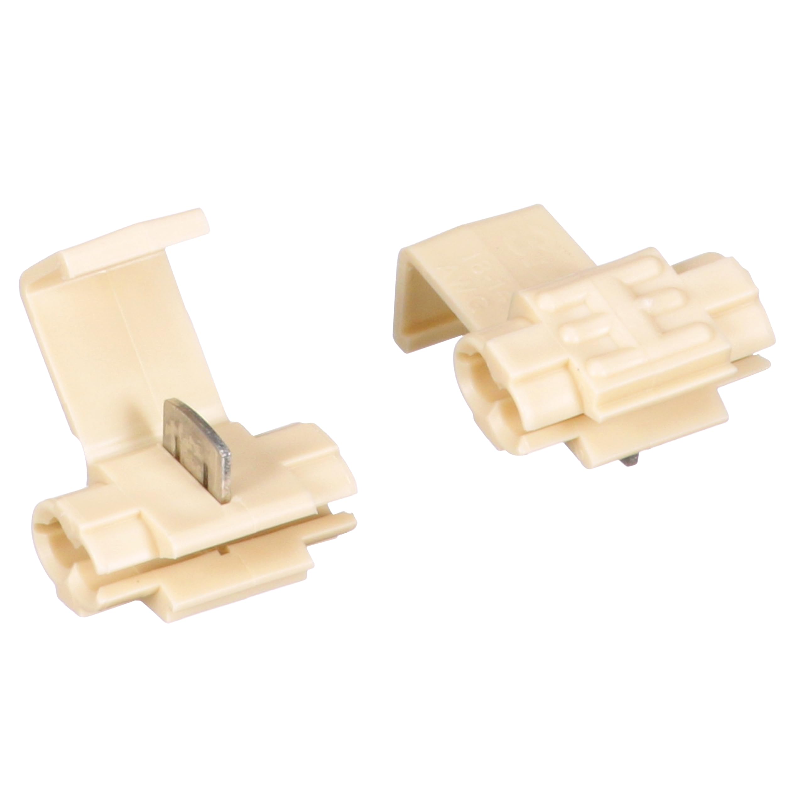 3M Scotchlok Moisture-Resistant Self-Stripping Electrical Tap IDC (Insulation Displacement Connector) 564-BULK, Double Run, White, 18-14 AWG, Pack of 500 โ image 1