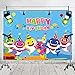 GYA Cartoon Bady Shark Underwater Backdrop for Photography Undersea World Whale Shark Starfish Seahorse Photo Background Children Birthday Party Adventure Family Portrait Gathering Photography