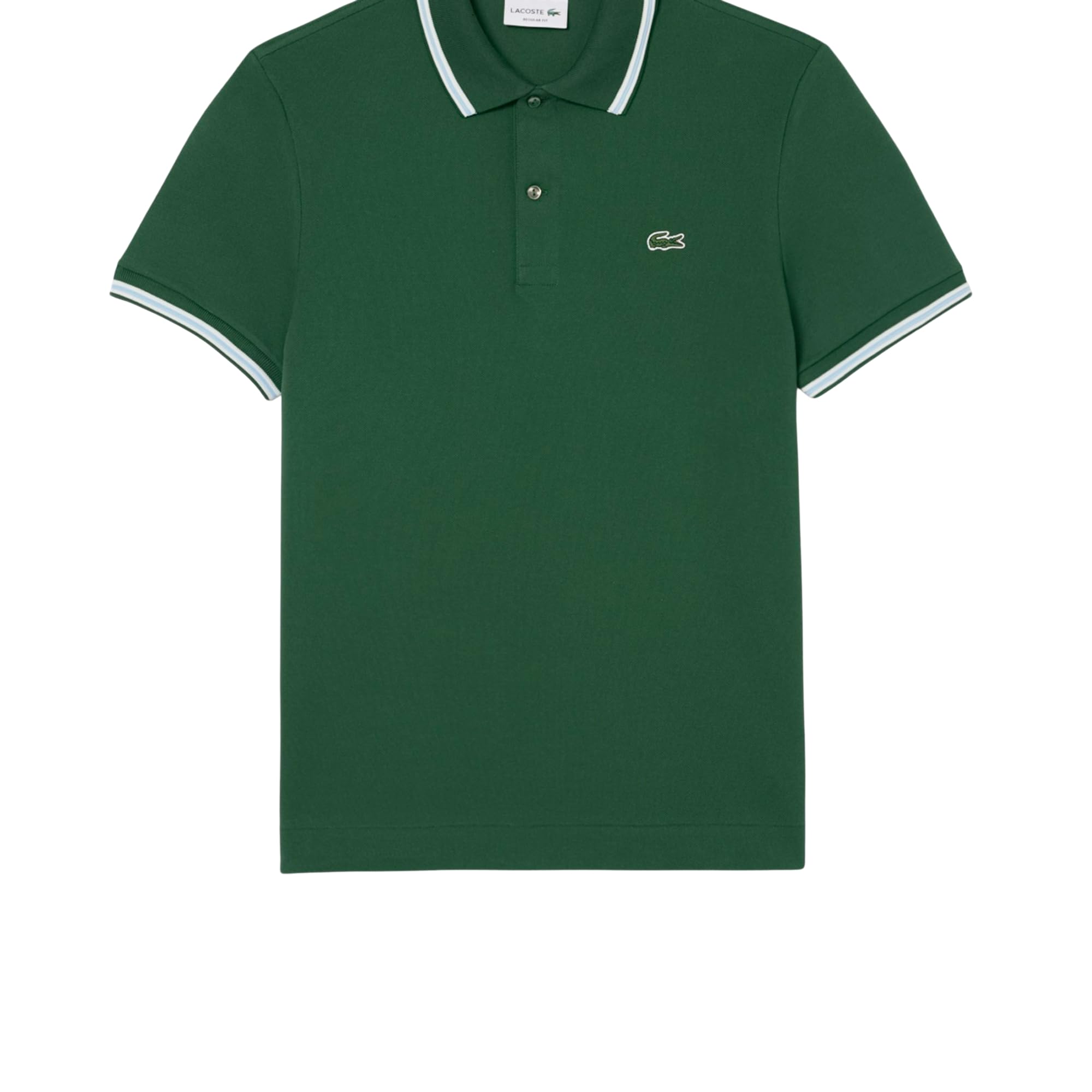 Lacoste Men’s Regular Fit Trim Accent L.12.12 Polo Shirt, Green, Medium