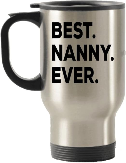 Amazon Com Spreadpassion Best Nanny Ever Travel Mug 14 Oz Insulated Tumbler Kitchen Dining