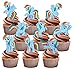 My Little Pony Rainbow Dash Cake Decorations - 12 Edible Stand-up Cupcake Toppers by AKGifts
