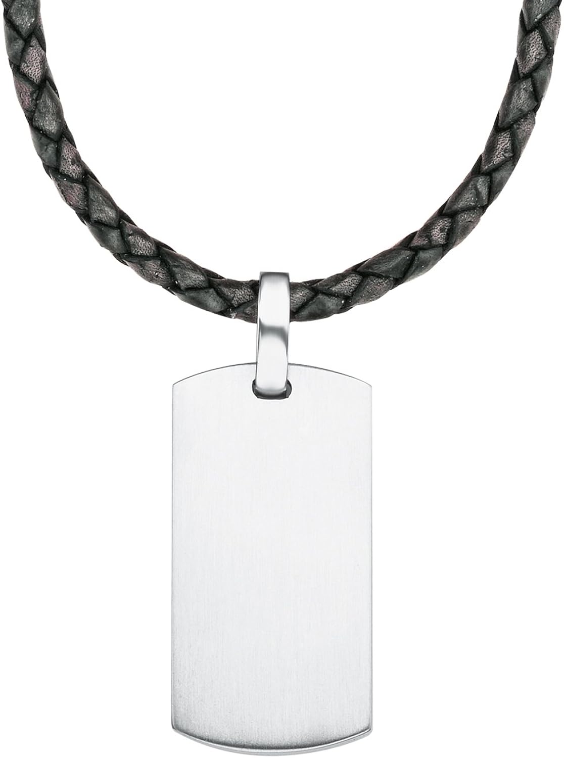 S.Oliver Herrenkette Mit Kreuz-Anhänger - Edelstahl Halskette 55+5cm In Geschenkbox