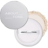 ABOUT TONE The Blur Finish Powder/Sheer Blurring Loose Powder, Lightweight Setting Powder with Long-Wear, Translucent Mineral Finishing Powder, Natural Skin Tone for Daily Makeup, Vegan, 10g/0.35oz.