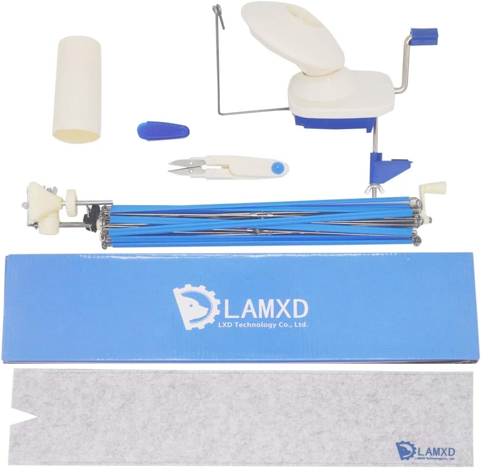LAMXD Yarn Ball Winder and Yarn Umbrella Swift, Multicolor, 4 oz + Swift - Image 4
