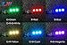 LHI 7 Colors RGB 5050 LED Strip Night Light 12V with DIP Switch 30mm Wire for ZMR250 QAV250 FPV 250 RC FPV Quadcopter (4PCS)