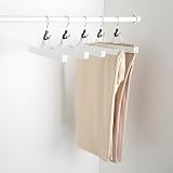 Amazon Basics Wooden Pants Hangers 10-Pack 25 cm White view 5