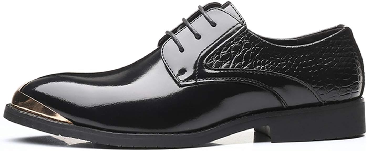 Men's Dress Shoes British Style Brogue Shoes Leather Wedding Party