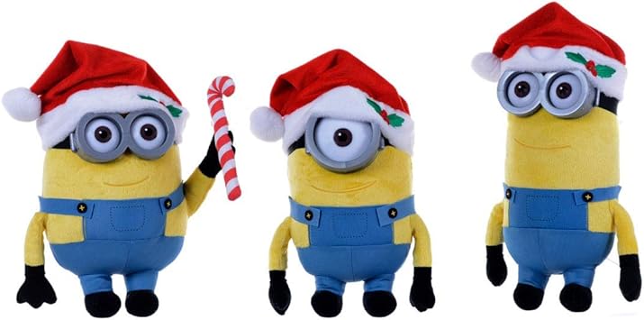 Minions Natale.Minions 202110 Peluche Minions Natale Modelli Assortiti Timecity Amazon It Giochi E Giocattoli