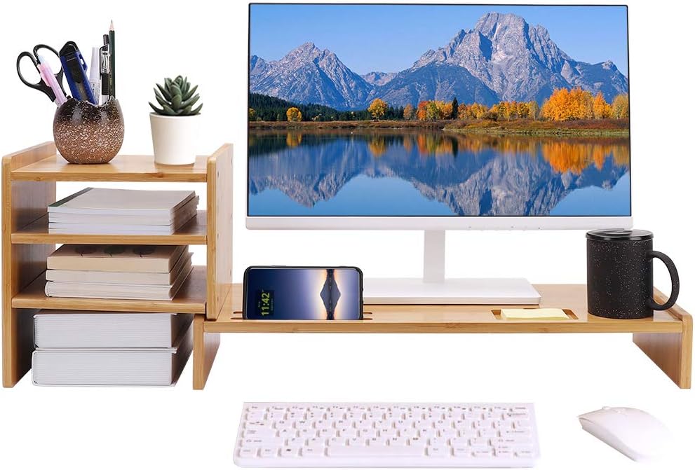 UKMASTER Réhausseur Ordinateur Portable Bureau, Réhausseur d’Écran en