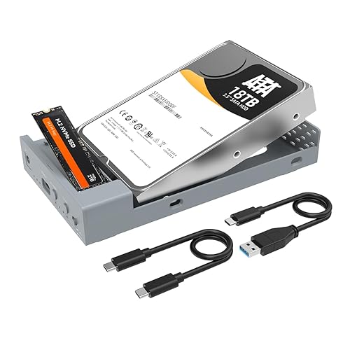 MAIWO USB C Docking Station for PCIe NVMe Inch SATA SSD/HDD  with Offline Clone, Clone HDD to NVMe SSD, USB GEN 10Gbps External