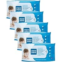 Mee Mee Baby Gentle Wet Wipes ((30 Pcs,Pack of 05), Aloe Vera Wet Wipes)