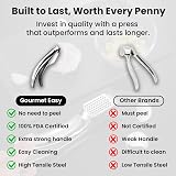 Gourmet Easy Garlic Press Stainless Steel Detachable Handle, No Peel view 8