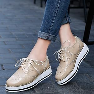 platform oxford womens shoes