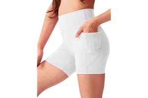 SKIDREAM Girls Athletic Biker Shorts 4'' with Pockets, High Waisted Summer Outfit Shorts for Kids Clothes