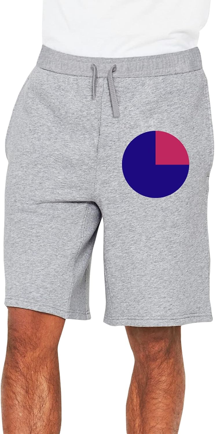 Red Donut Circles On Blue Shorts Mens Athletic Shorts with Pockets