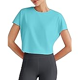 G4Free Lightbreeze Womens Workout Tops Batwing Sleeve Tees Loose Fit Athletic Gym Shirts Basic Yoga Tshirts Casual Summer