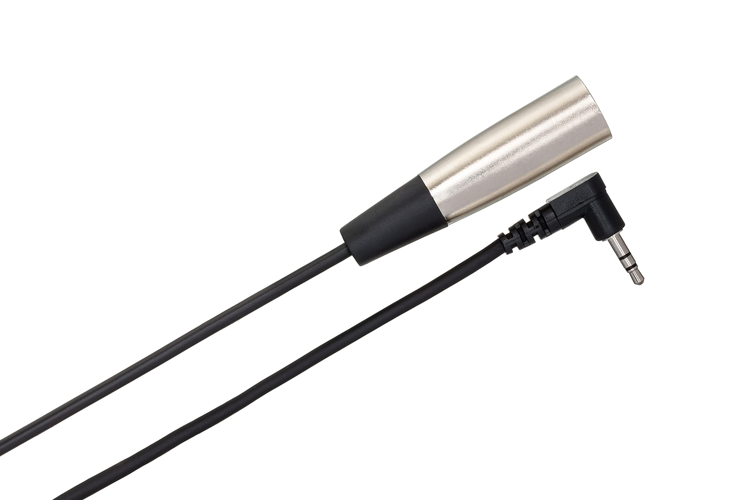 HosaTech XVM-102M 2ft Right Angle 3.5mm TRS to XLR3M Camcorder Microphone Cable