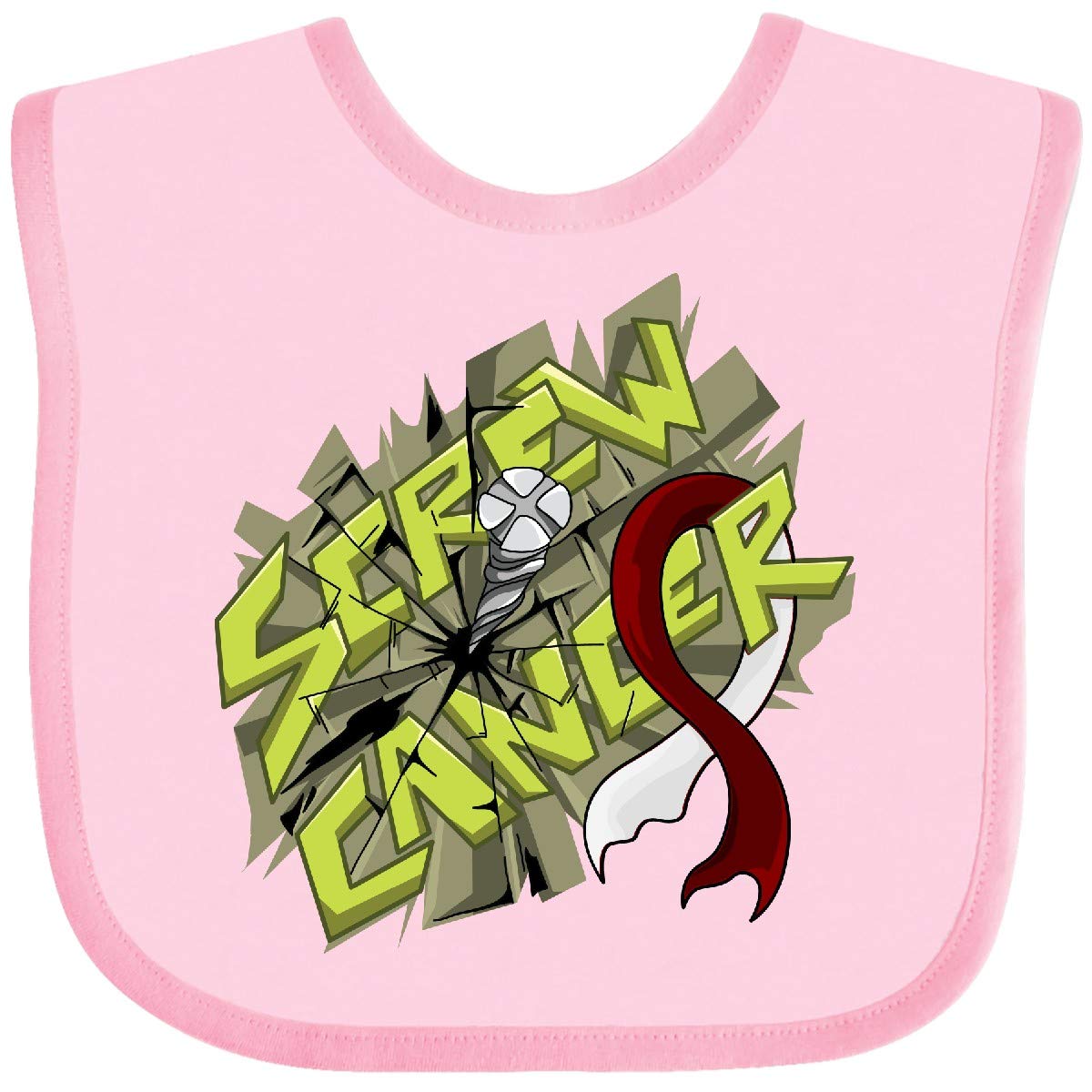Amazon Com Inktastic Screw Throat Cancer 4c Baby Bib Pink 308e3 Baby