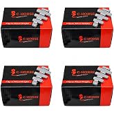 C-HORSE 400Pcs Grey Coated Clip On Wheel Weights Assortment - 4 Styles (AW, FN, MC, P) - Hammer Type Rim Balancers - 100Pcs for Each Style, Fits Steel &amp; Aluminum Wheels (AW+FN+MC+P Style)