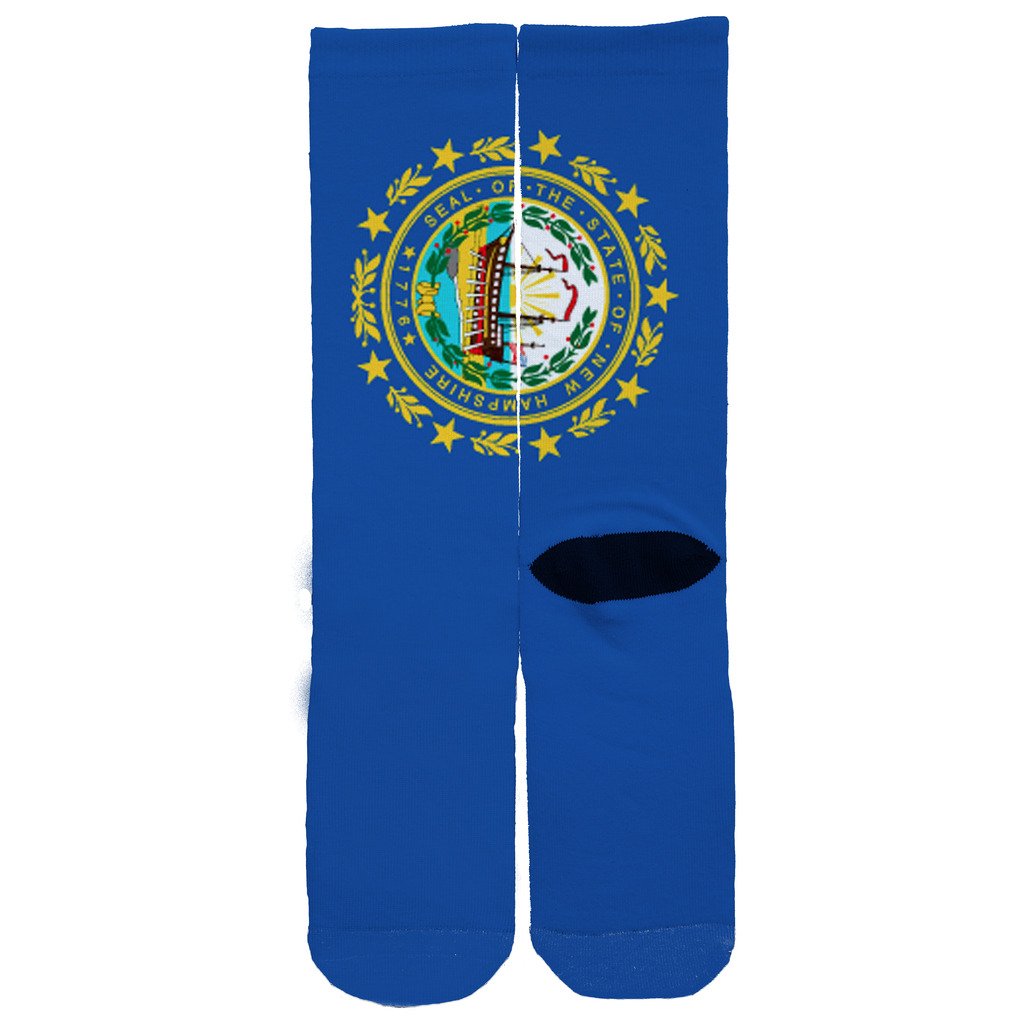New Hampshire Flag Custom Socks At Amazon Men S Clothing Store
