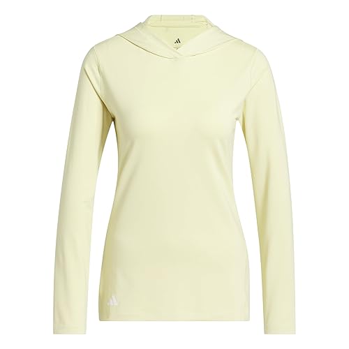 adidas Women's Performance Golf Hoodie, powder yellow, S