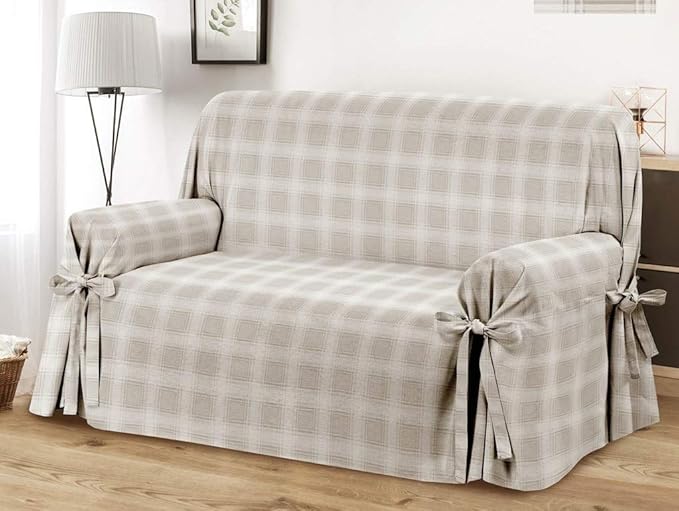 HomeLife High Quality Cotton Sofa Covers 2 Seater Made in Italy Settee and Love seat