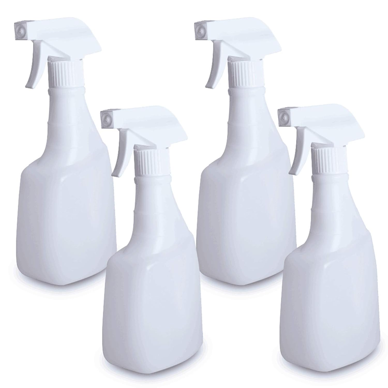 Spray Bottle 4 Pack, 16 oz for Cleaning, Plastic Empty Spray Bottles Sprayer for Bleach, Auto Detailing, Watering Plants, Haircuts, Disinfectant, Chemicals: Industrial & Scientific
