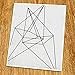 Mid-century Art Print (Unframed), Geometric Art, Abstract Art Poster, Modern Art, Cafe, Industrial, Loft, Wire Art, Black and White, 8x10