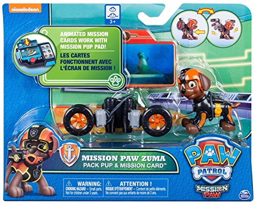 Paw Patrol Mission Paw Zuma Pack Pup & Card Exclusive