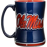Boelter Brands NCAA Mississippi Old Miss Rebels Coffee Mug14oz Sculpted Relief, Team Color, 14 Ounce