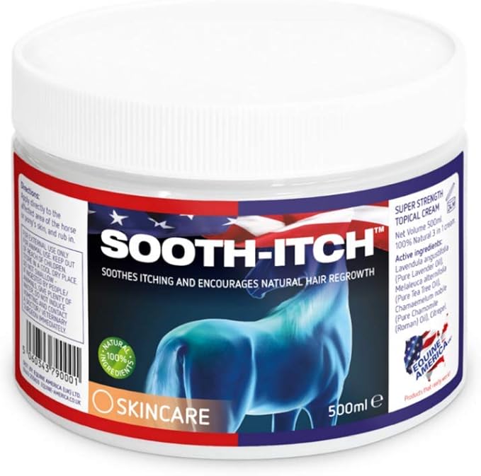 Equine America SoothItch Cream Premium 100 Natural Horse & Pony Topical Cream Relieves