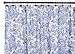 Ellis Curtain Victoria Park, Shower Curtain, Blue 72.00