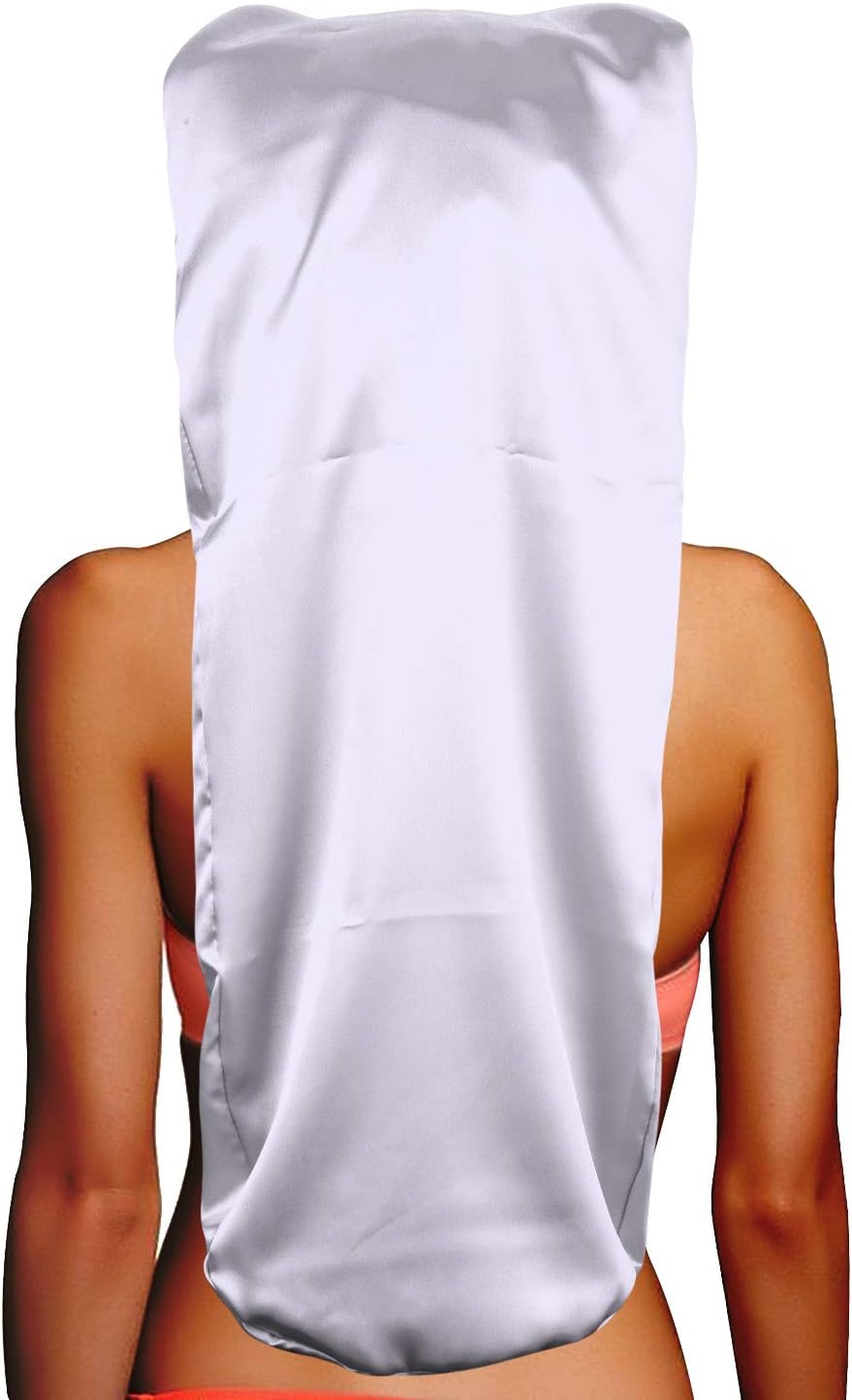 Extra Long Satin Bonnet for Women Braids, Double-Layer Reversible Sleep Cap